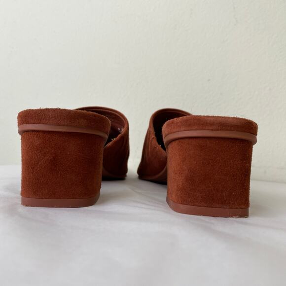 Splendid Lorelei Suede Mule Black Cherry Burgundy Size 8 - Picture 7 of 13